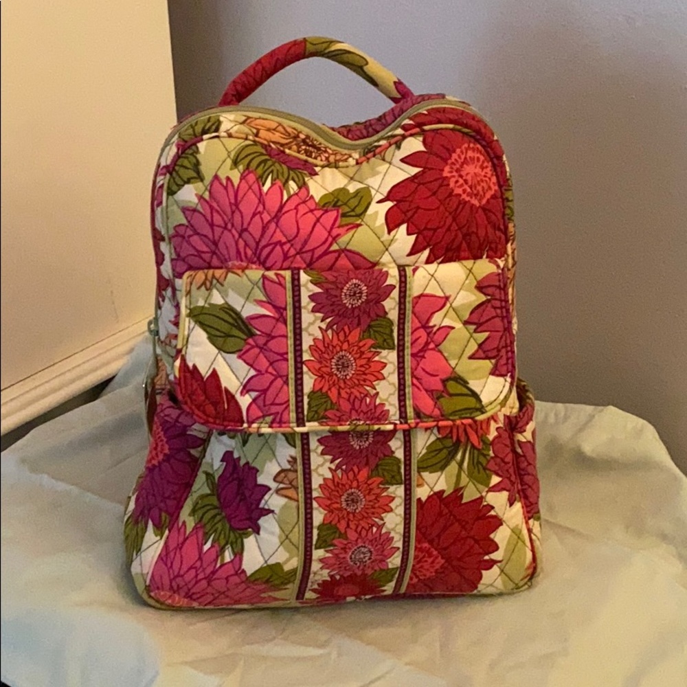 Floral Vera Bradley backpack.
